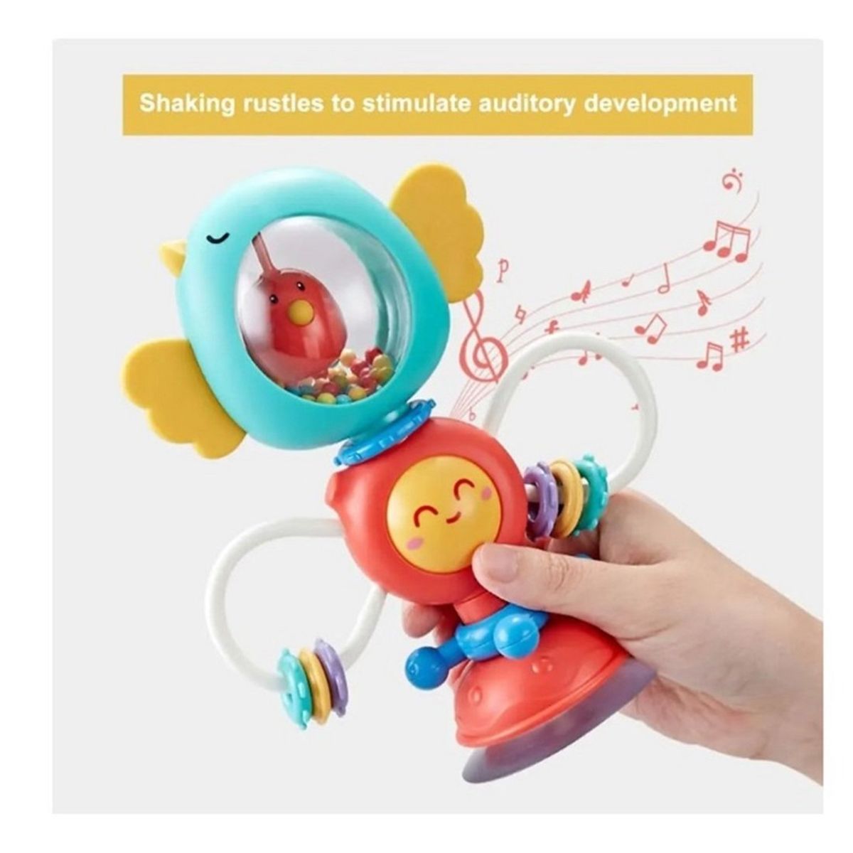 GENERICO - Juego sensorial - Sonaja para silla con ventosa