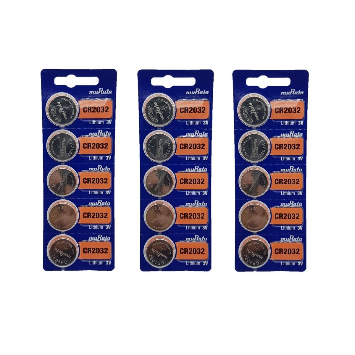 ORIGEN - Pilas Murata CR2032 3V LITIO x 15uds