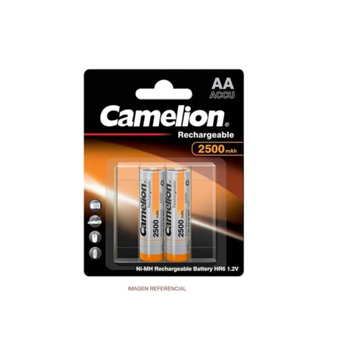 CAMELION - Pila Camelion AA 2500mAh Recargable