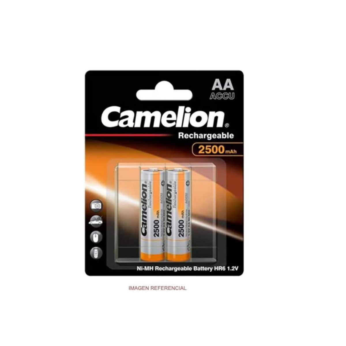 CAMELION - Pila Camelion AA 2500mAh Recargable