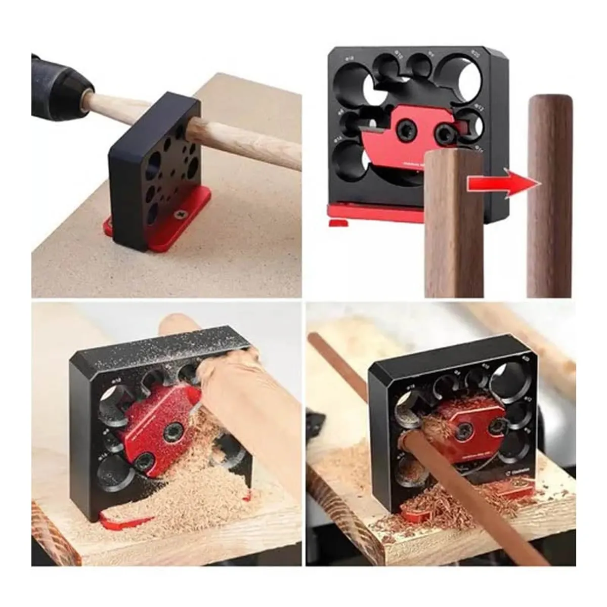 GENERICO - PLANTILLA DE ESPIGAS para Tarugos largos de Madera