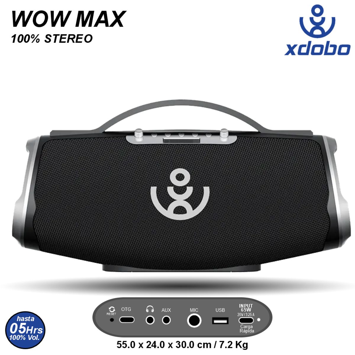 XDOBO - BMTL XDOBO WOW MAX HASTA 300W Bluetooth 5.3 Portátil Tribit Tronsmart