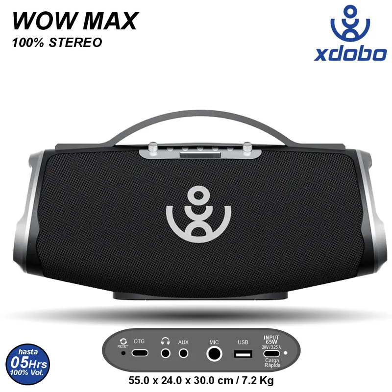 XDOBO - BMTL XDOBO WOW MAX HASTA 300W Bluetooth 5.3 Portátil Tribit Tronsmart