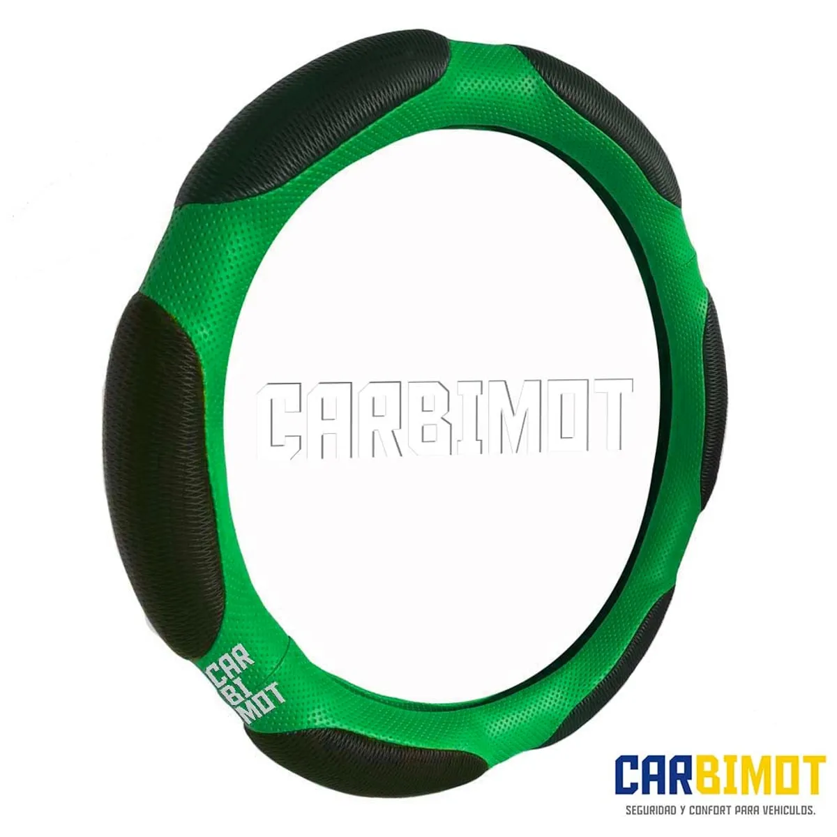 GENERICO - Funda cobertor forro cubre volante timón vehicular verde