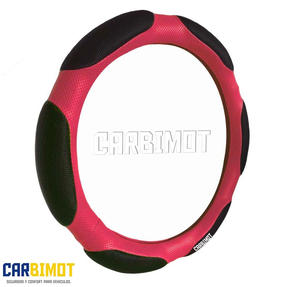 UNIVERSAL - Funda cobertor forro cubre volante timón vehicular rosado