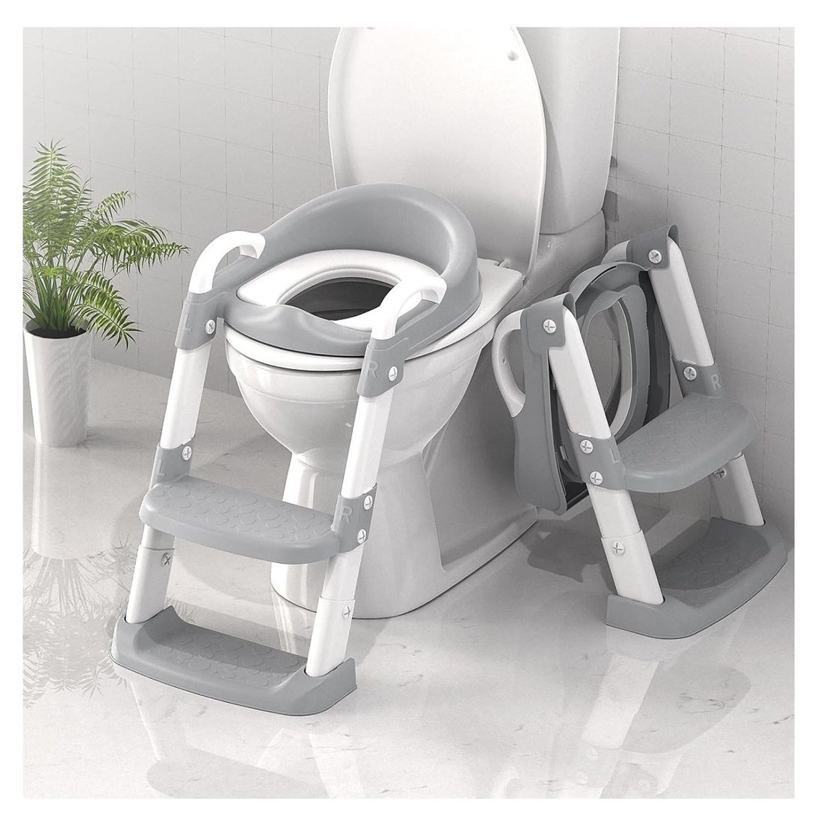 GENERICO - Asiento de baño con escalera para bebé - Unisex
