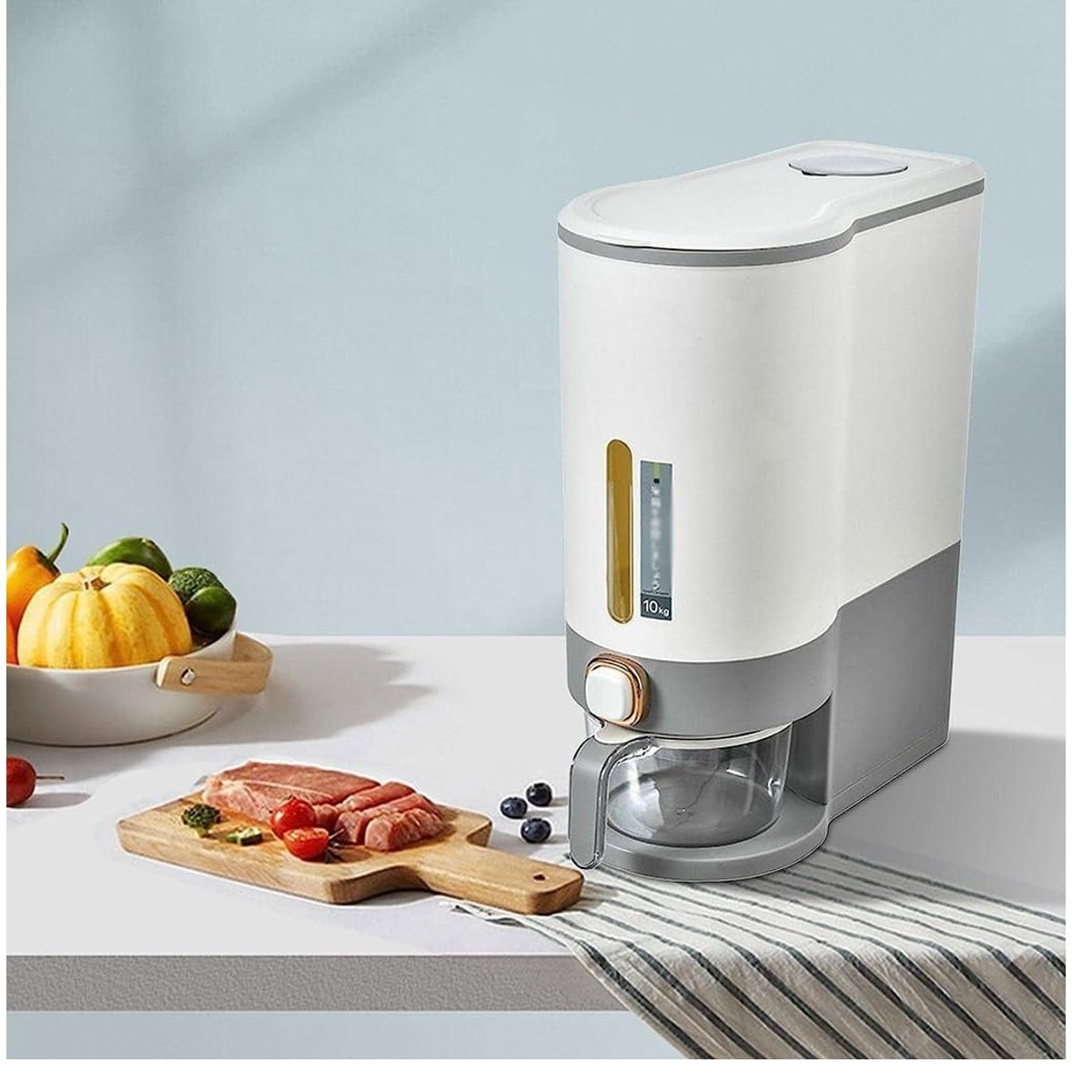 GENERICO - CONTENEDOR DE ARROZ  DE GRAN CAPACIDAD DE ALMACENAMIENTO DE 10 KG