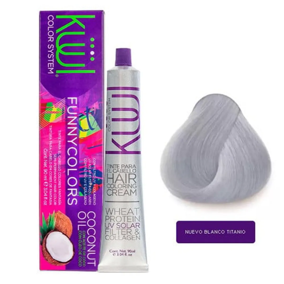 GENERICO - Tinte Kuul Funny Colors color fantasia tono Plata