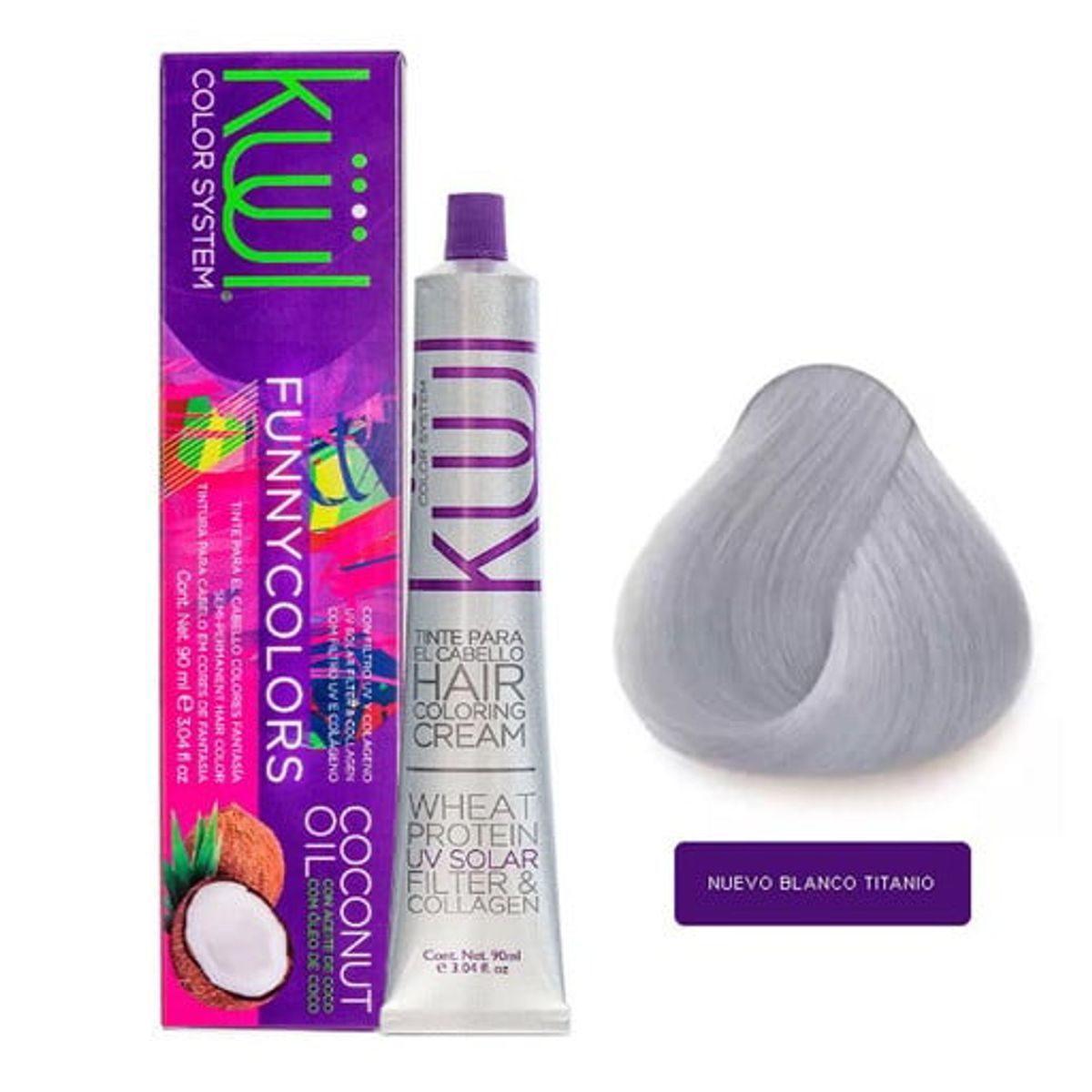 GENERICO - Tinte Kuul Funny Colors color fantasia tono Plata