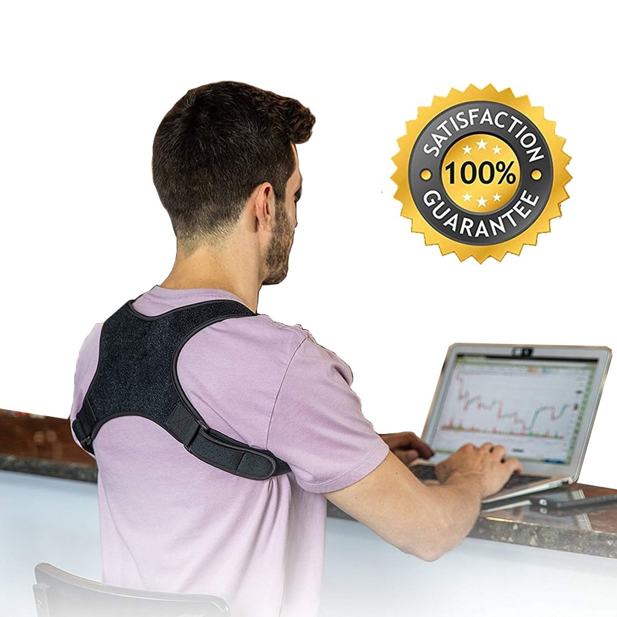 GENERICO - Corrector de postura para disminución de dolor de espalda