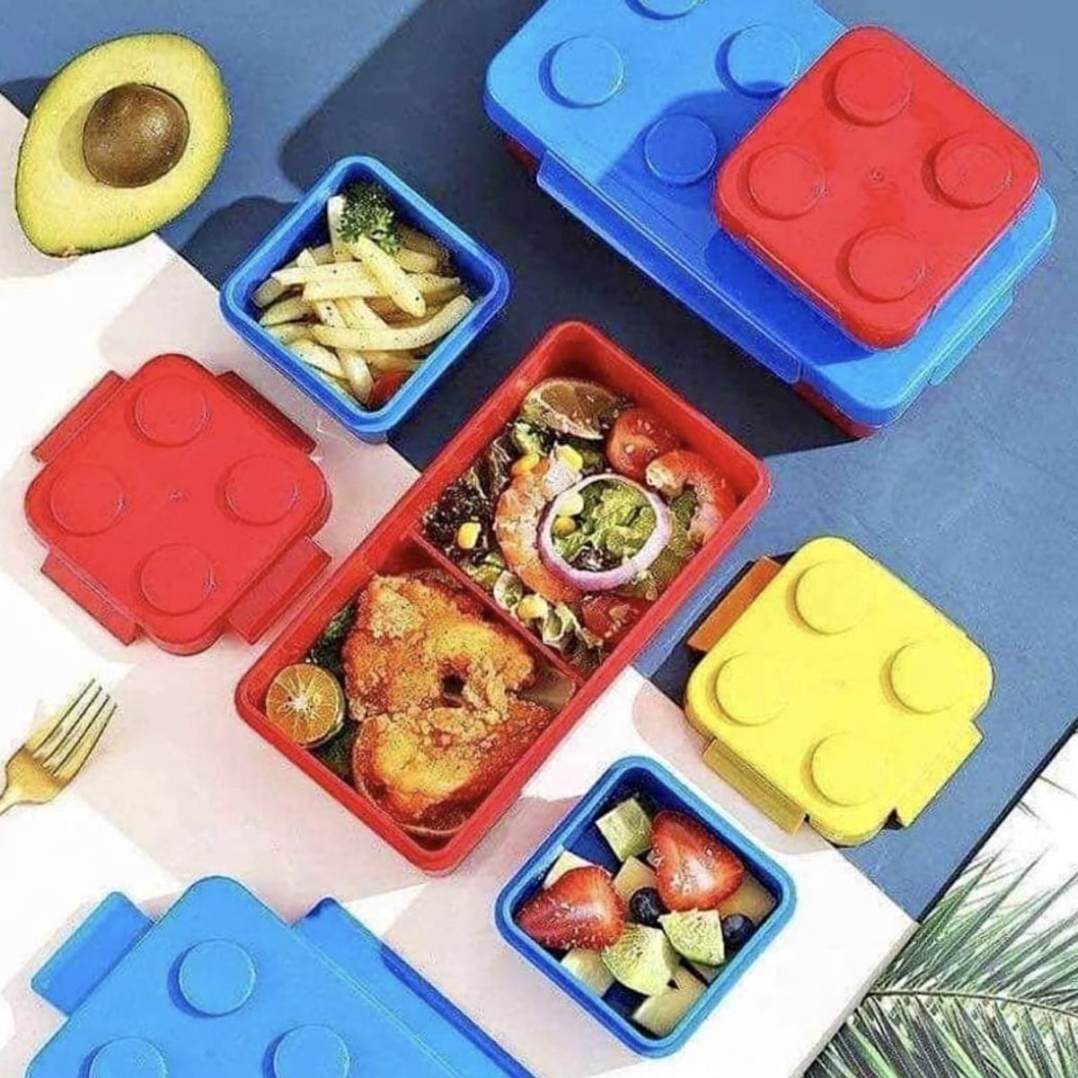 GENERICO - SET DE 3 TAPERS LEGO CON DIVISIONES