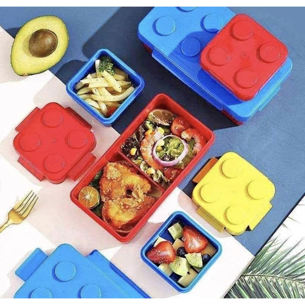 GENERICO - SET DE 3 TAPERS LEGO CON DIVISIONES