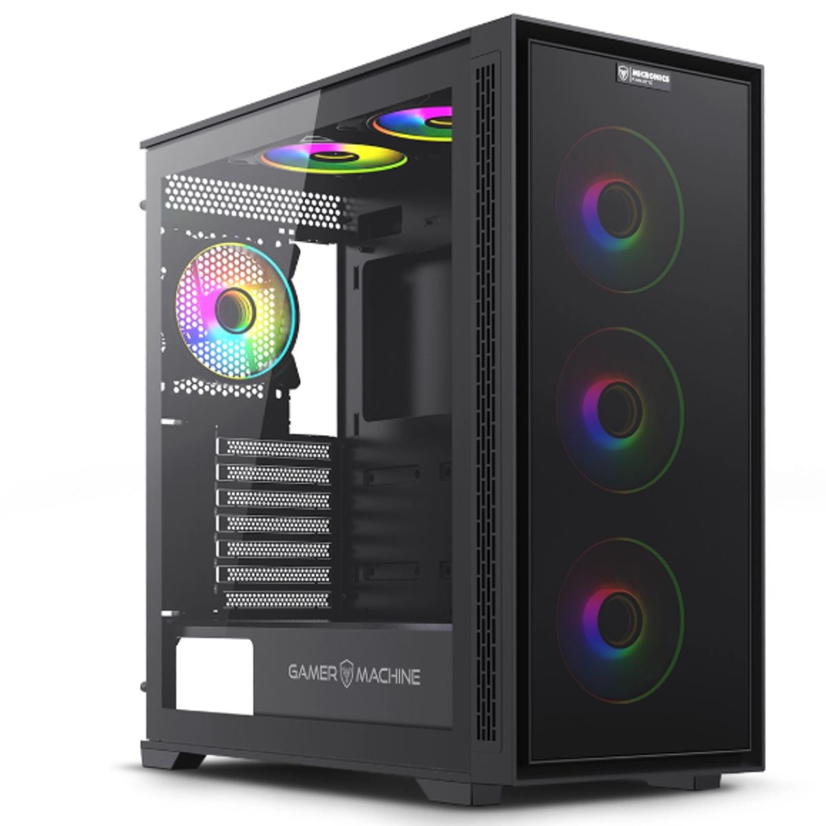 MICRONICS - Case Gamer Fanatic MIC FC1000 USB30 4Fan Double Halo ARGB MICRONICS