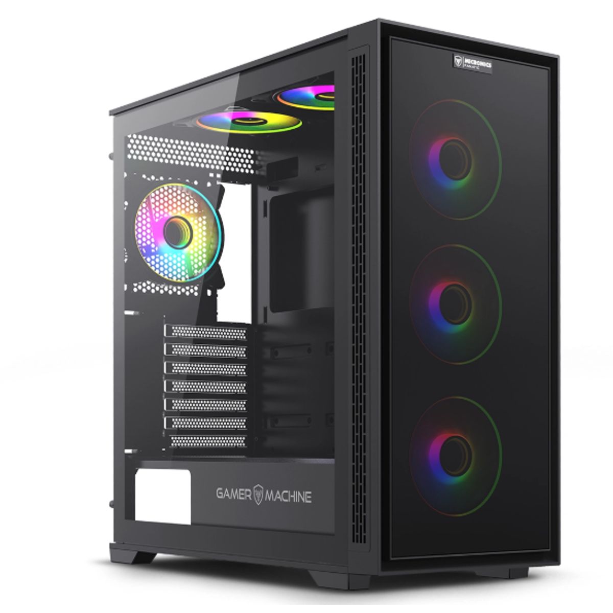 MICRONICS - Case Gamer Fanatic MIC FC1000 USB30 4Fan Double Halo ARGB MICRONICS