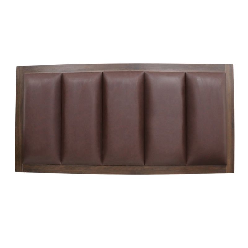 MUEBLES MACRUMO - Cabecera aérea de melamina Neva- 2 plazas marrón
