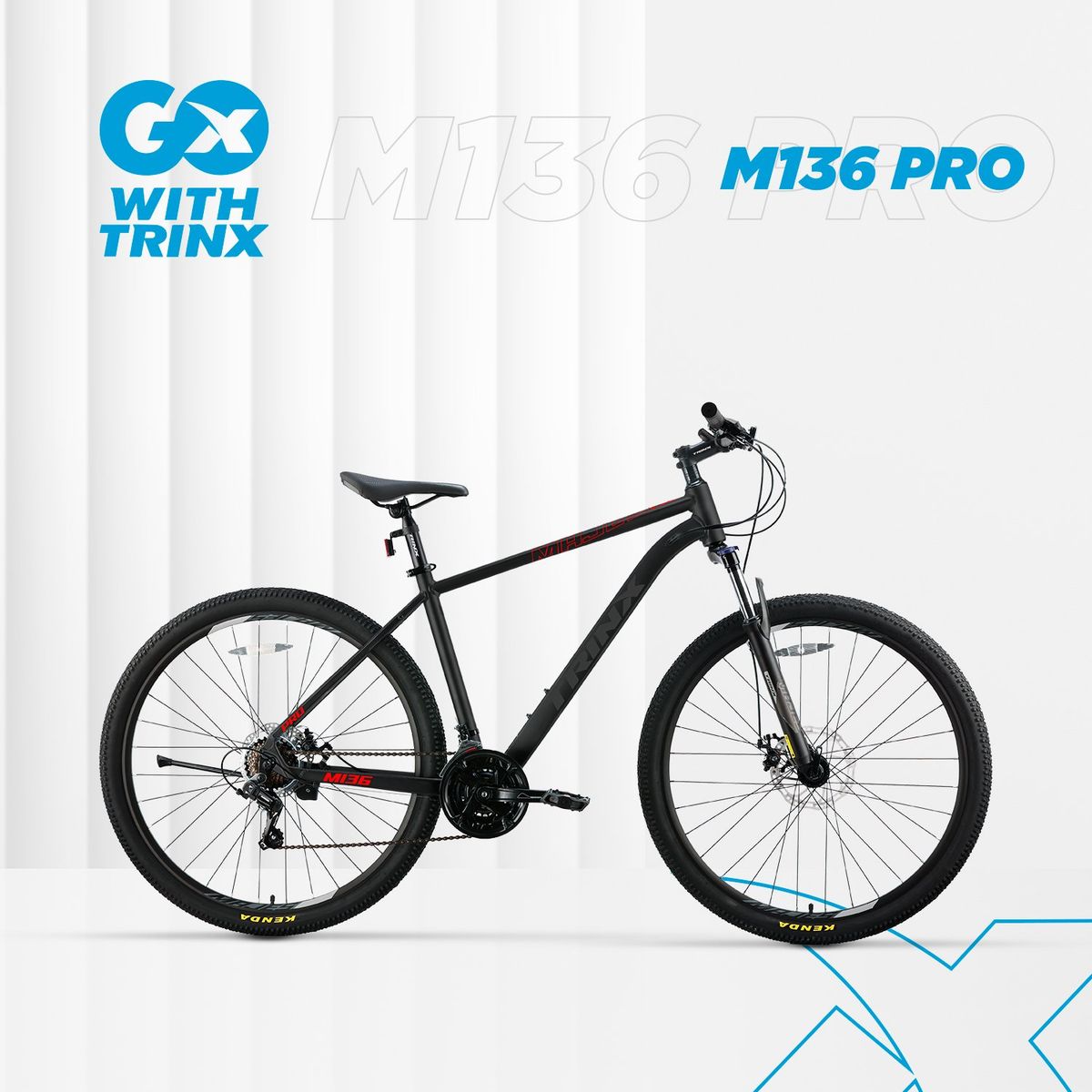 TRINX - Bicicleta MTB Trinx M136 PRO Aro 29 Talla M-17