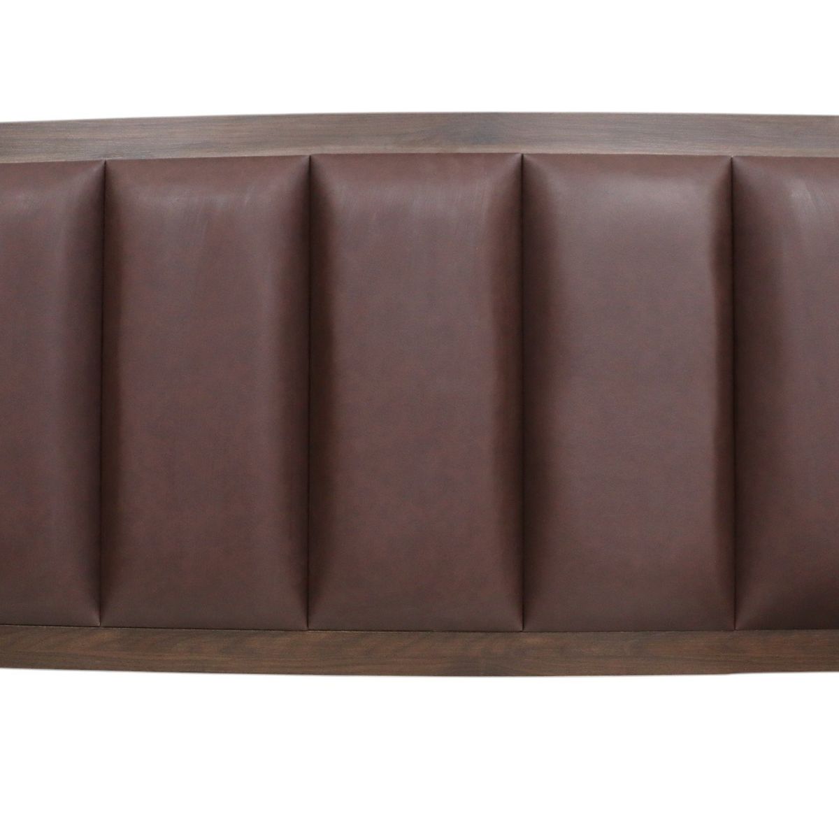 MUEBLES MACRUMO - Cabecera aérea de melamina Neva- Queen plazas marrón