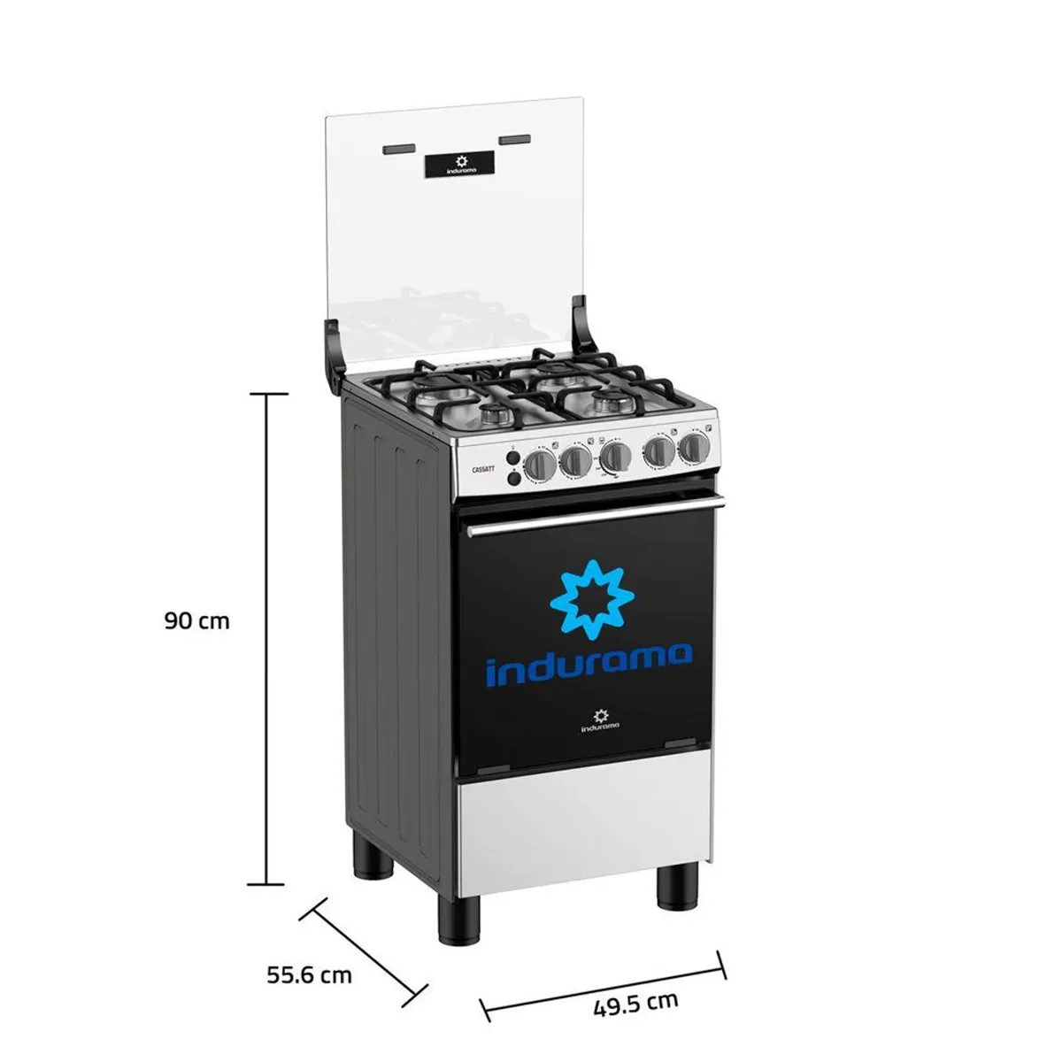 INDURAMA - Cocina 20" 4 Hornillas con Encendido Eléctrico Cassatt