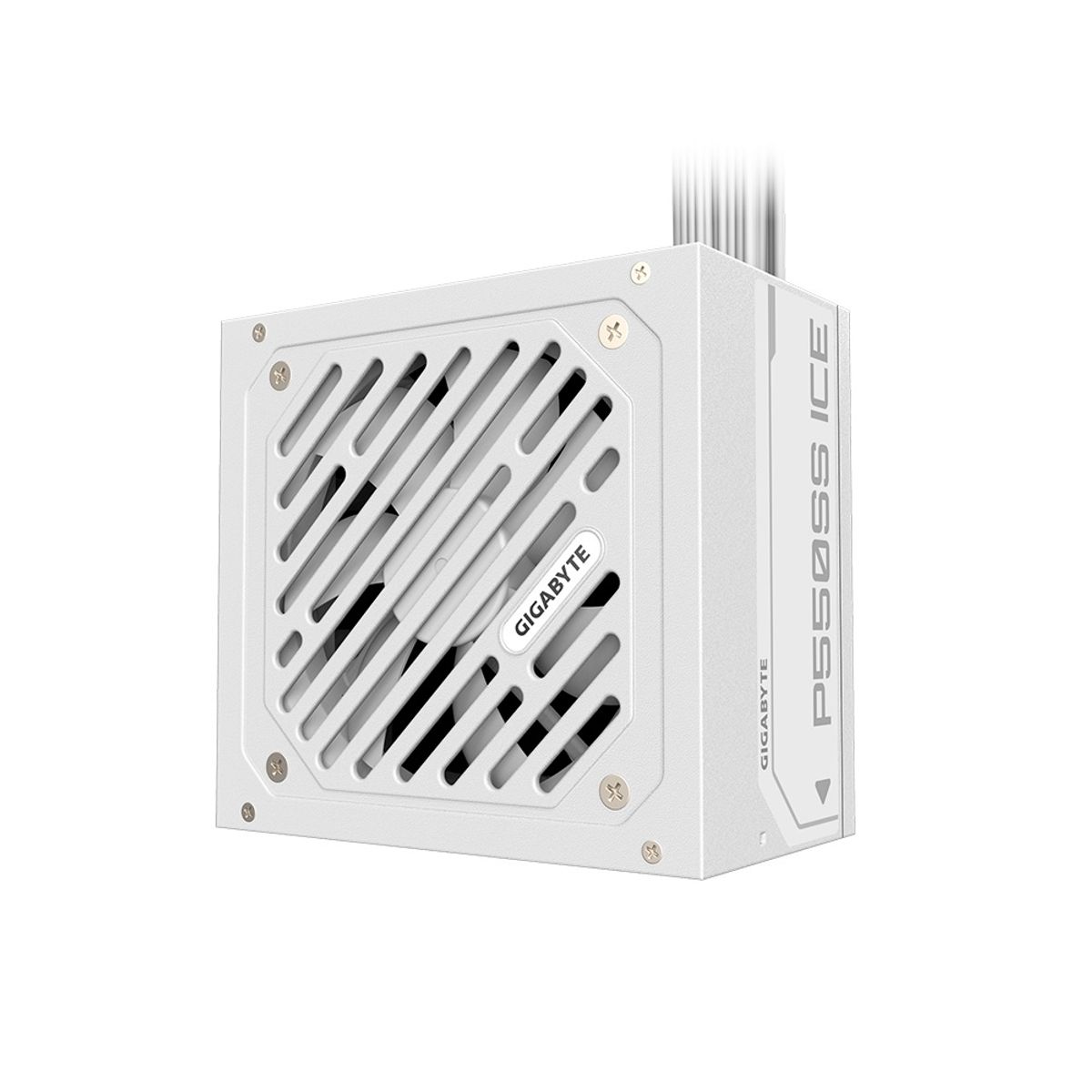 GIGABYTE - Fuente de Poder Gigabyte P550SS ICE 550W 80 Plus Silver Blanco ATX