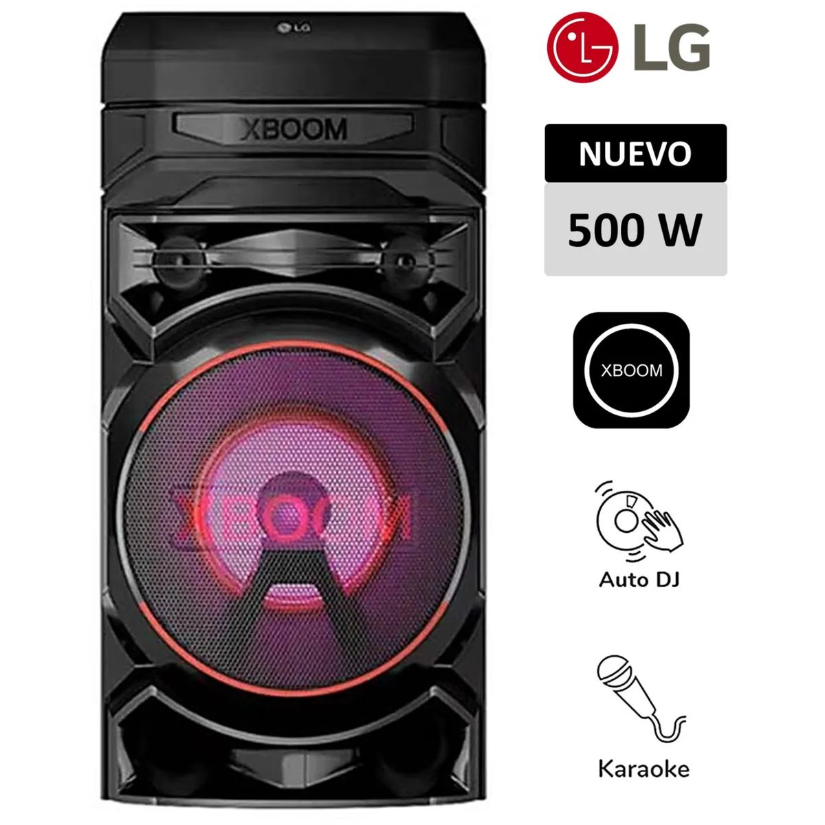 LG - Torre de sonido LG XBOOM RNC5 Multi-Bluetooth Karaoke Star