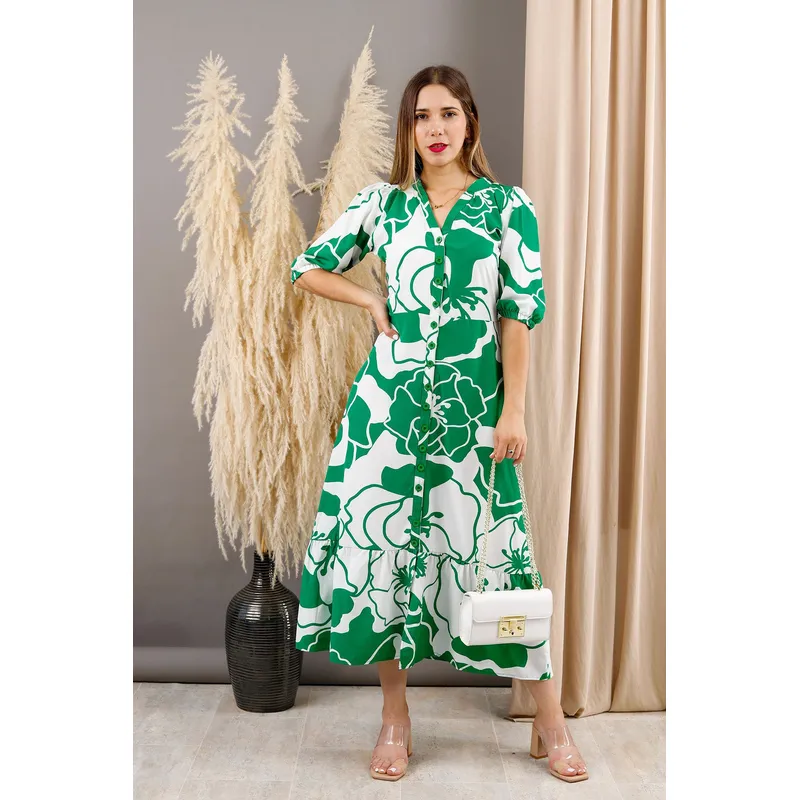 ARMA TU LOOK - VESTIDO LARGO ALMUDENA CAMISERO MANGA TRES CUARTOS ARMA TU LOOK