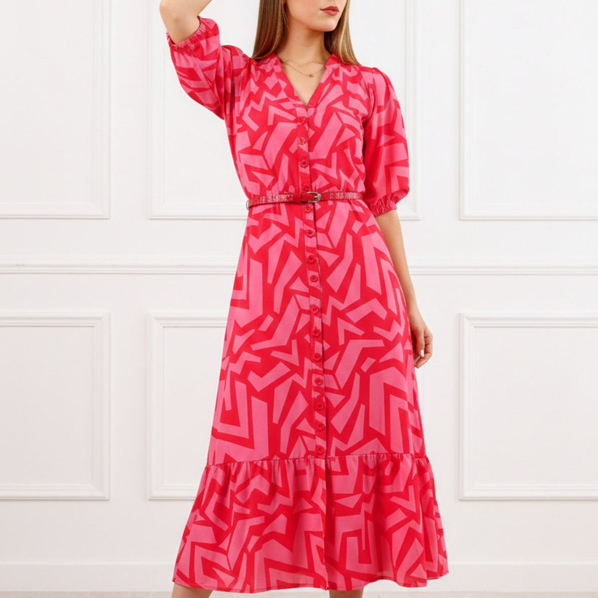 ARMA TU LOOK - VESTIDO LARGO ALMUDENA CAMISERO MANGA TRES CUARTOS ARMA TU LOOK