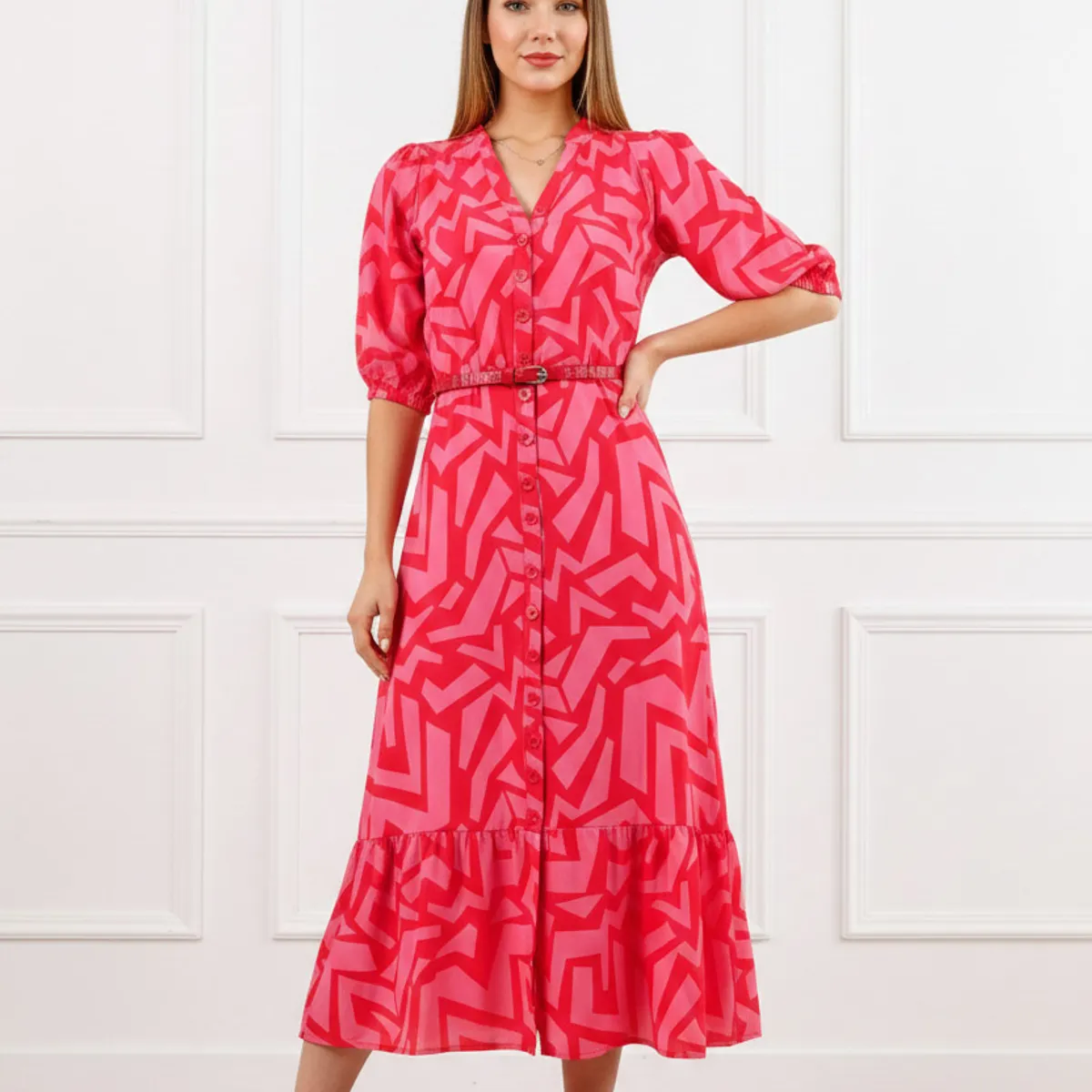 ARMA TU LOOK - VESTIDO LARGO ALMUDENA CAMISERO MANGA TRES CUARTOS ARMA TU LOOK