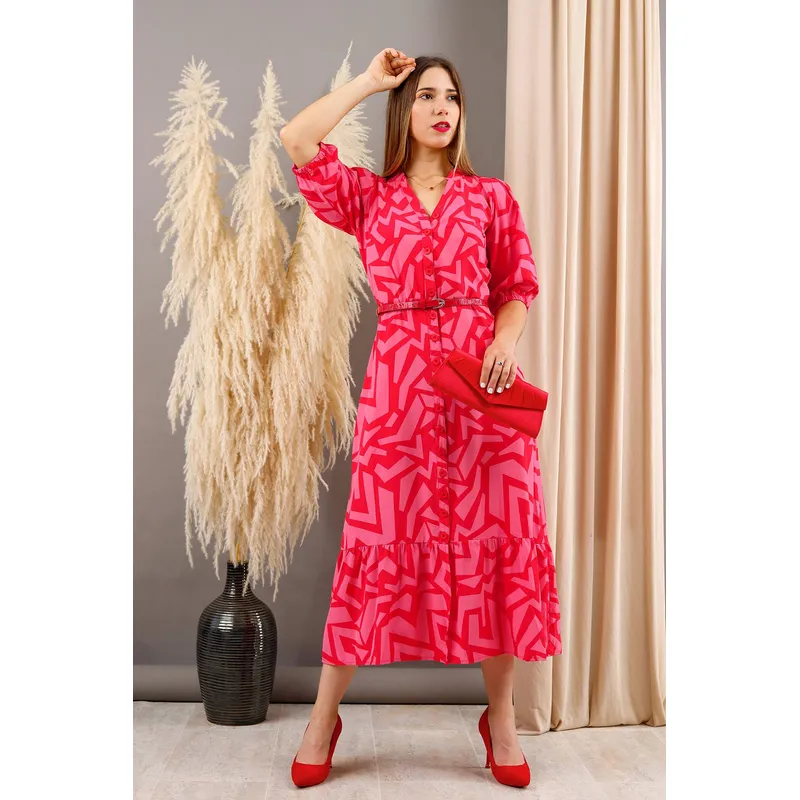 ARMA TU LOOK - VESTIDO LARGO ALMUDENA CAMISERO MANGA TRES CUARTOS ARMA TU LOOK