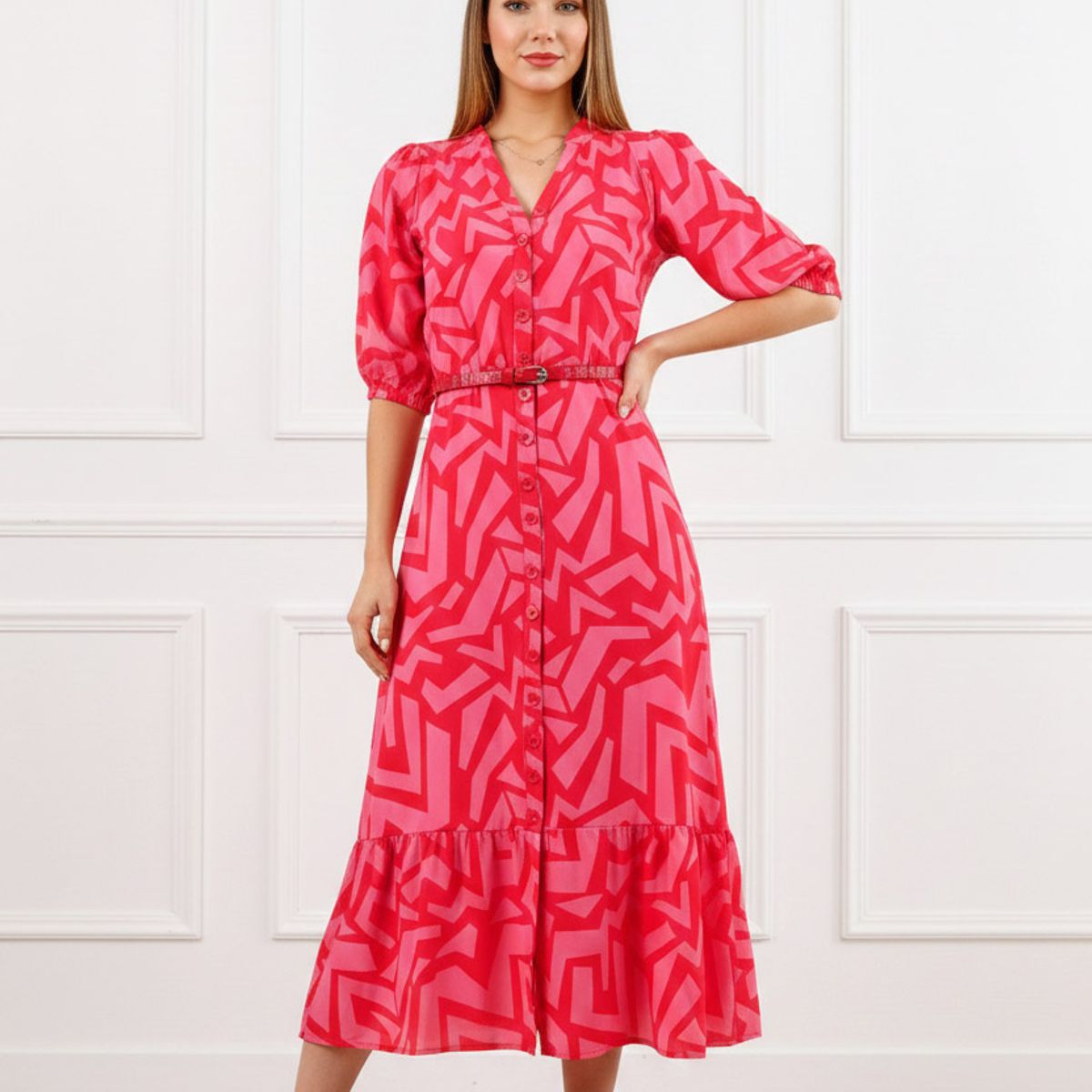 ARMA TU LOOK - VESTIDO LARGO ALMUDENA CAMISERO MANGA TRES CUARTOS ARMA TU LOOK