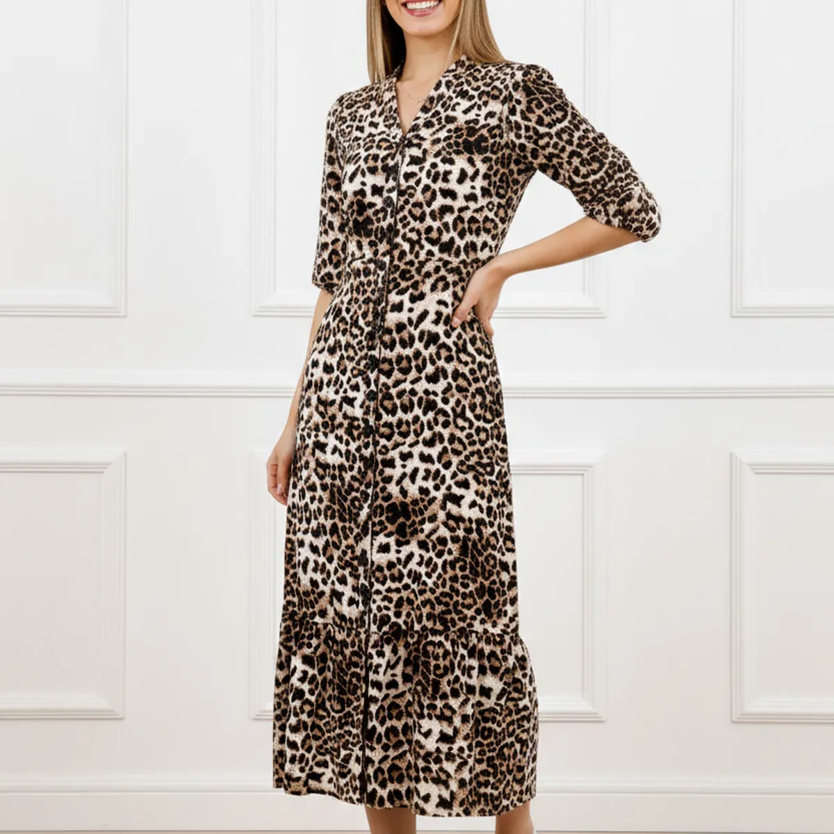 ARMA TU LOOK - VESTIDO LARGO ALMUDENA CAMISERO MANGA TRES CUARTOS ARMA TU LOOK