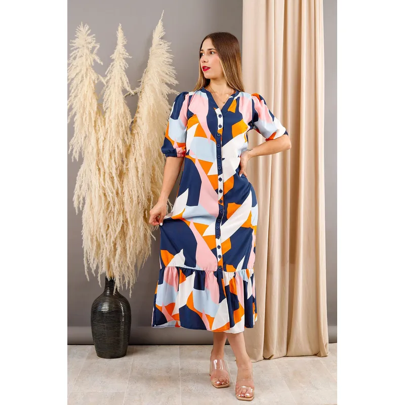 ARMA TU LOOK - VESTIDO LARGO ALMUDENA CAMISERO MANGA TRES CUARTOS ARMA TU LOOK