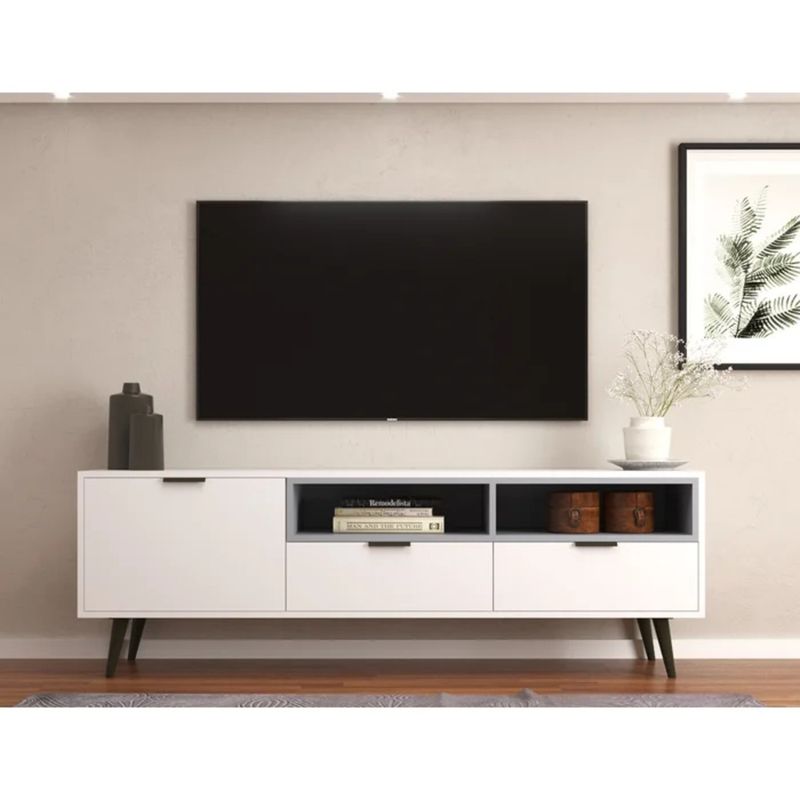 R&R MUEBLES - Mueble de TV 55 Yae Blanco R&R MUEBLES
