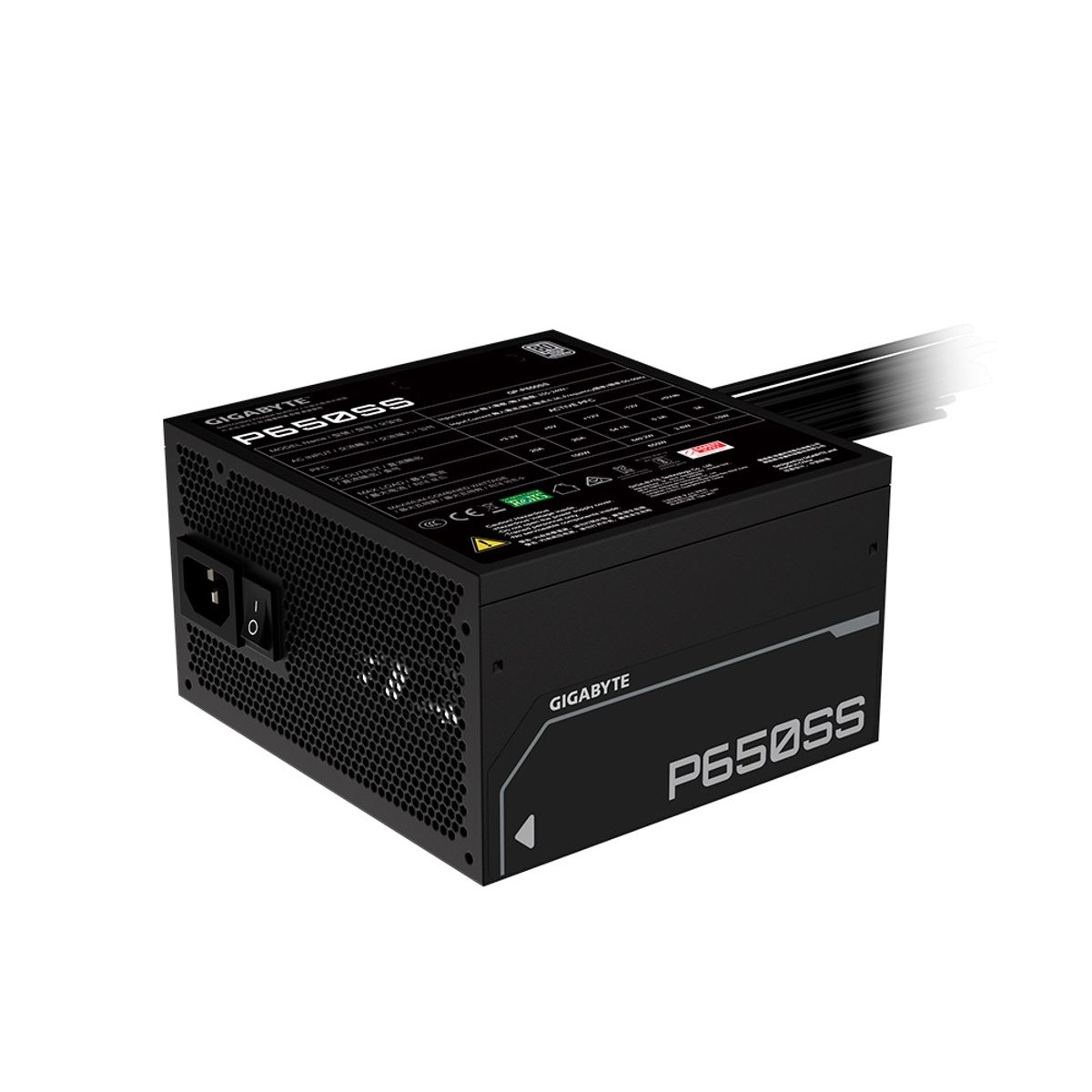 GIGABYTE - Fuente de Poder Gigabyte P650SS 650W 80 Plus Silver ATX Negro