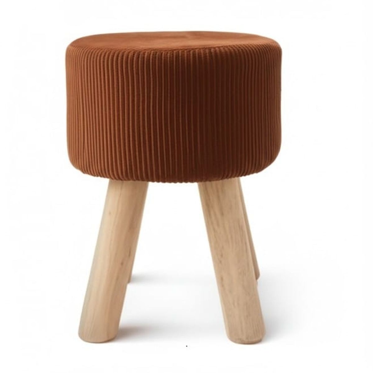 GENERICO - Puff Lacre con Relieve Estilo Industrial 33x30 CM