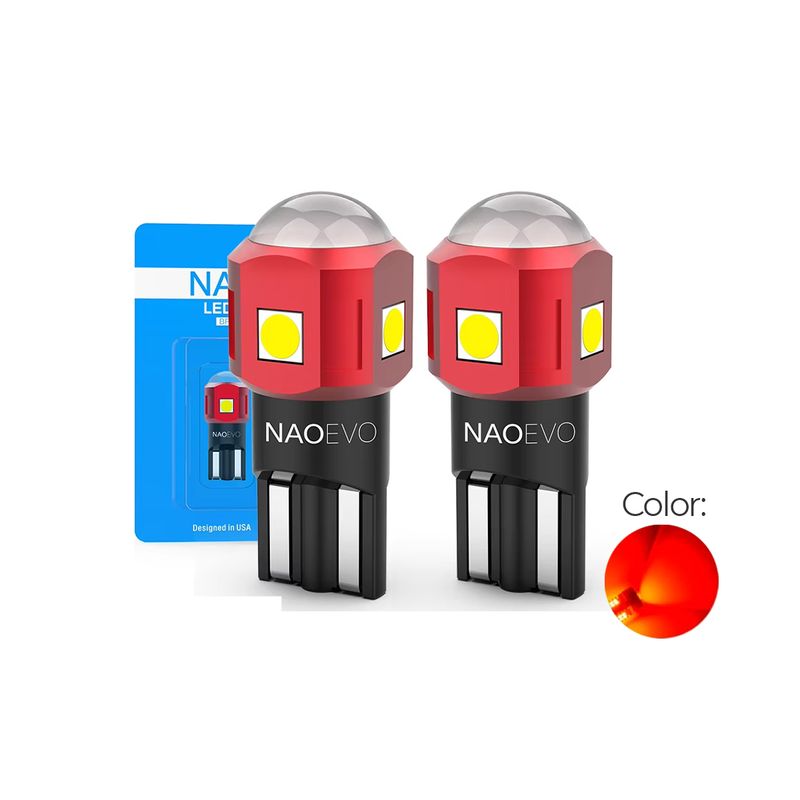 NAOEVO - Led T10 N6 500LM 12V Rojo