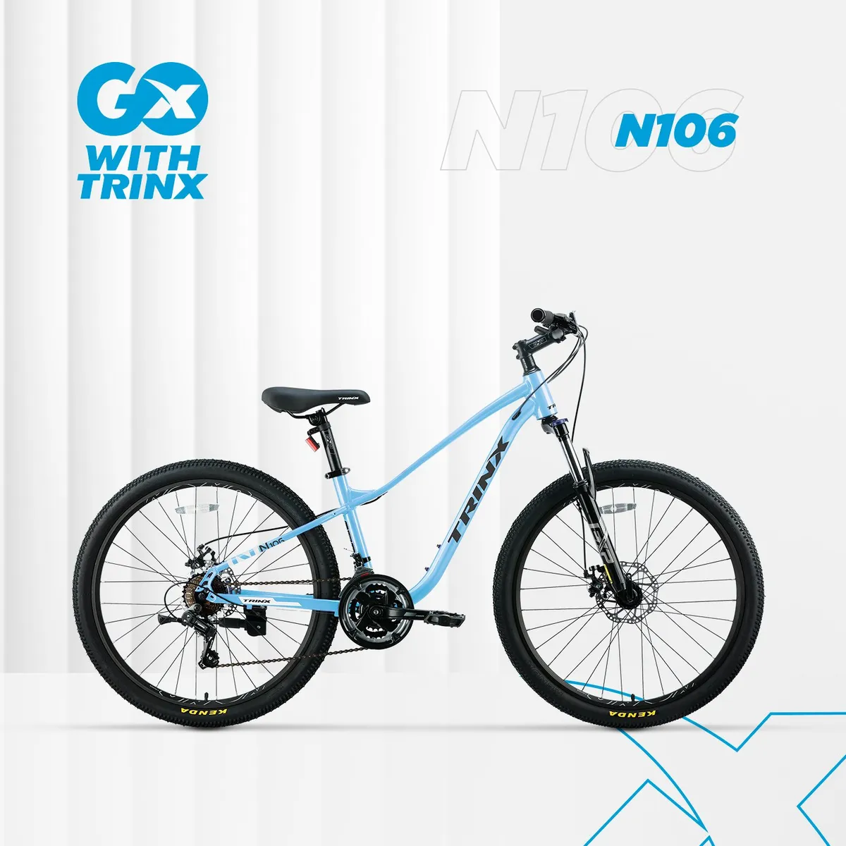 TRINX - Bicicleta MTB para Dama Trinx N106 Aro 26 Talla S-14
