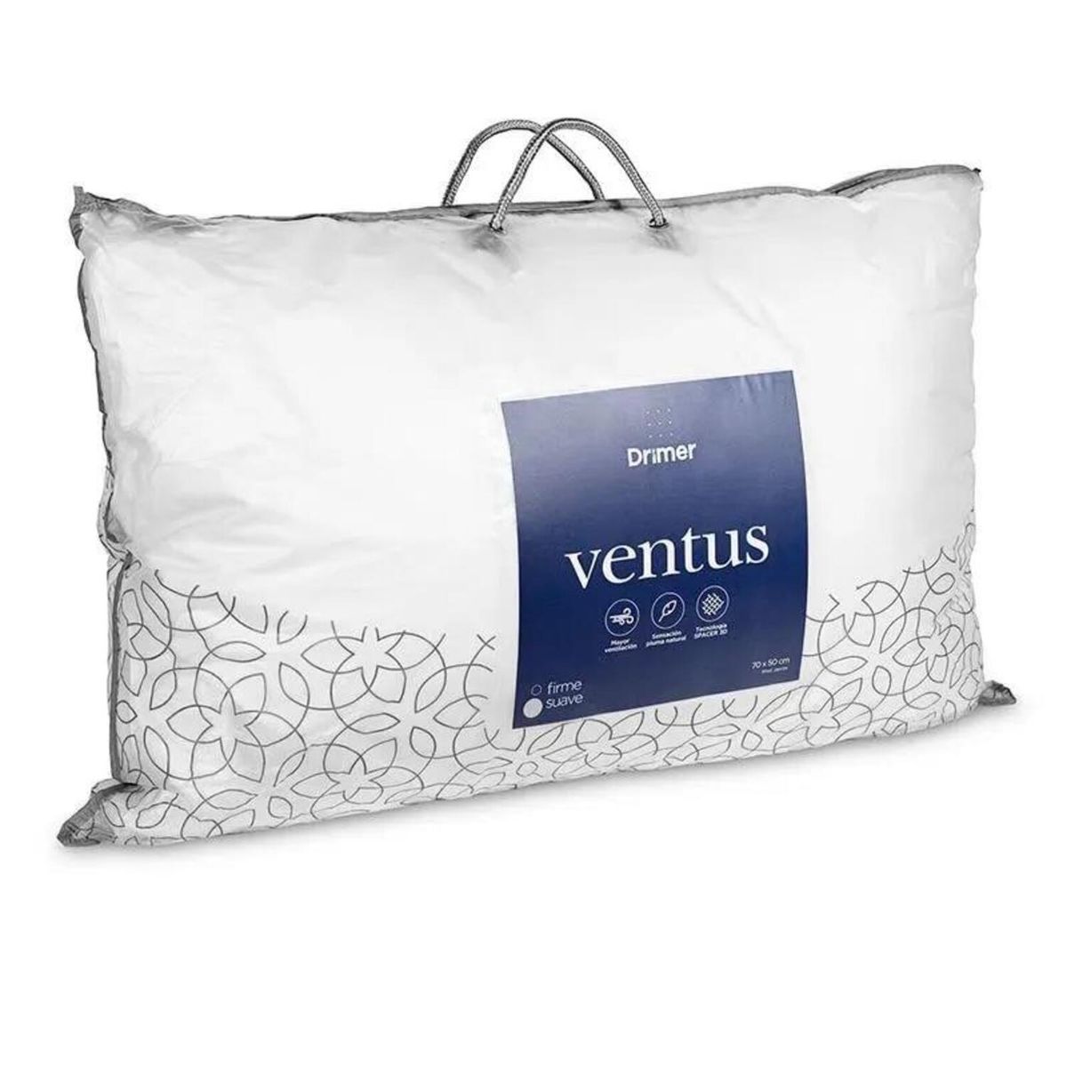 DRIMER - Pack x 4 Almohadas Ventus Soft Queen 70X50cm