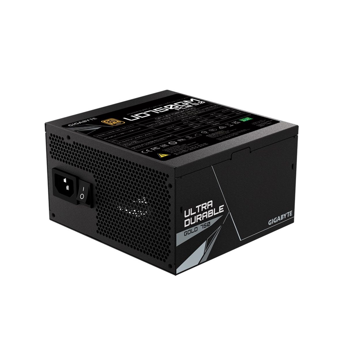 GIGABYTE - Fuente de Poder Gigabyte UD750GM PG5 750W 80 Plus Gold ATX Negro
