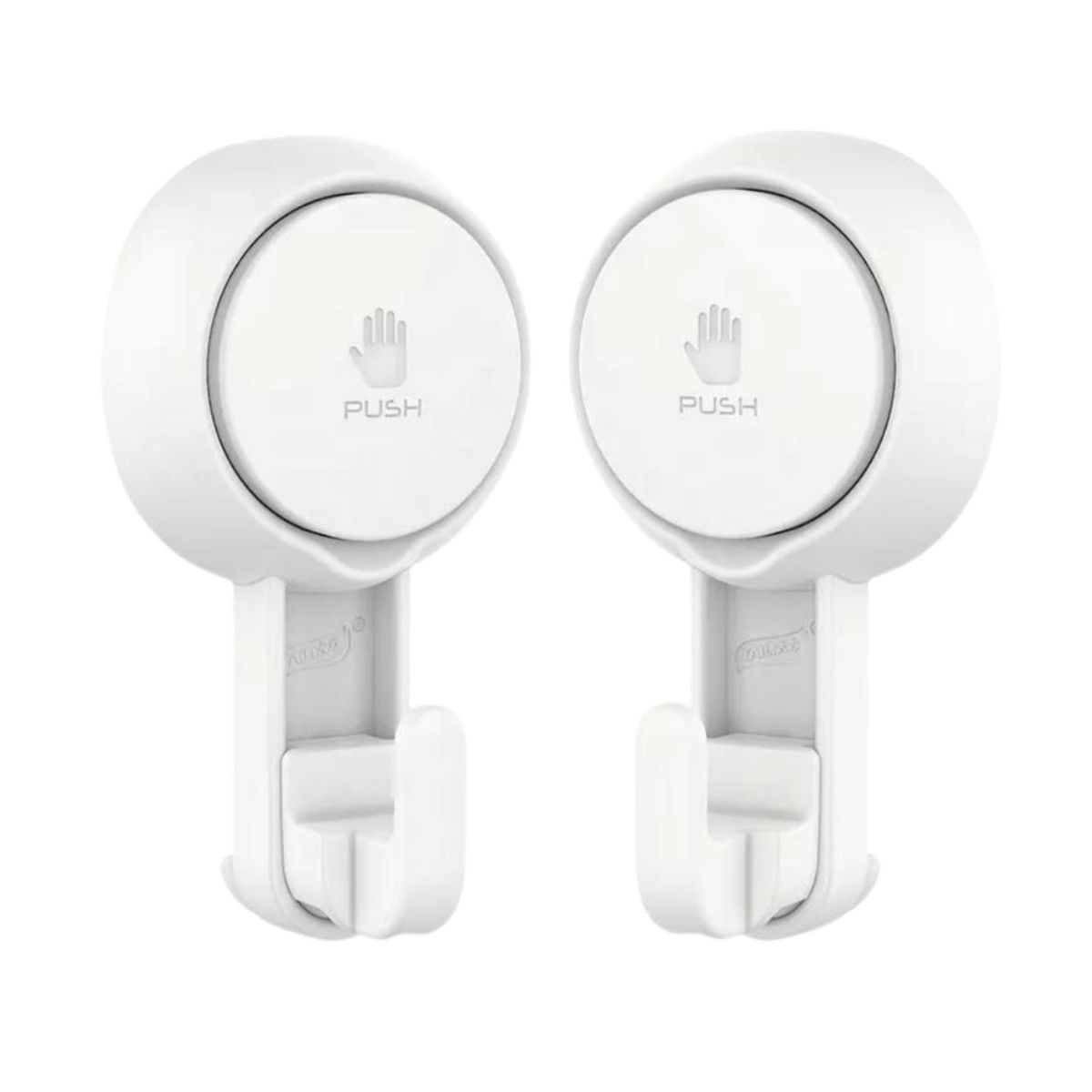 GENERICO - Set de 2 ganchos con succión al vacío 360°