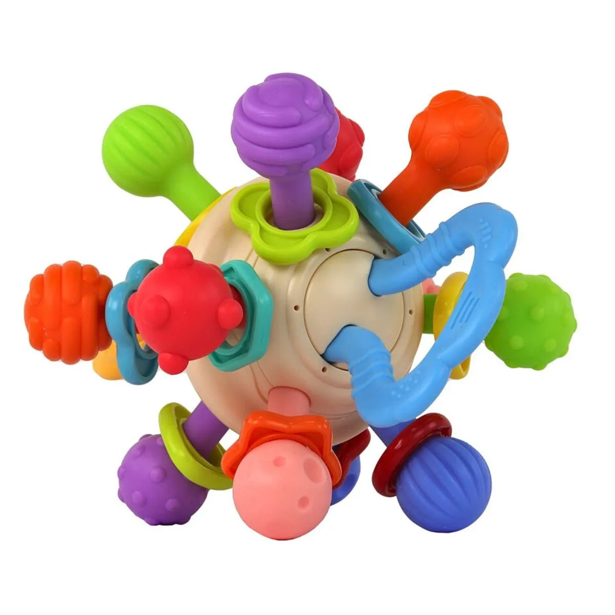 HUANGER - Juguete Sensorial Con Mordedor Para Bebes Para La Denticion