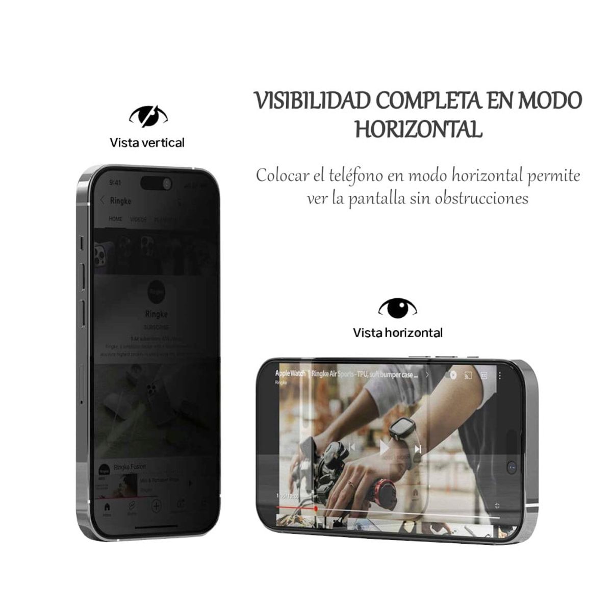 GENERICO - Protector de Pantalla Compatible con iPhone 14 Pro Max Anti Espía Mate