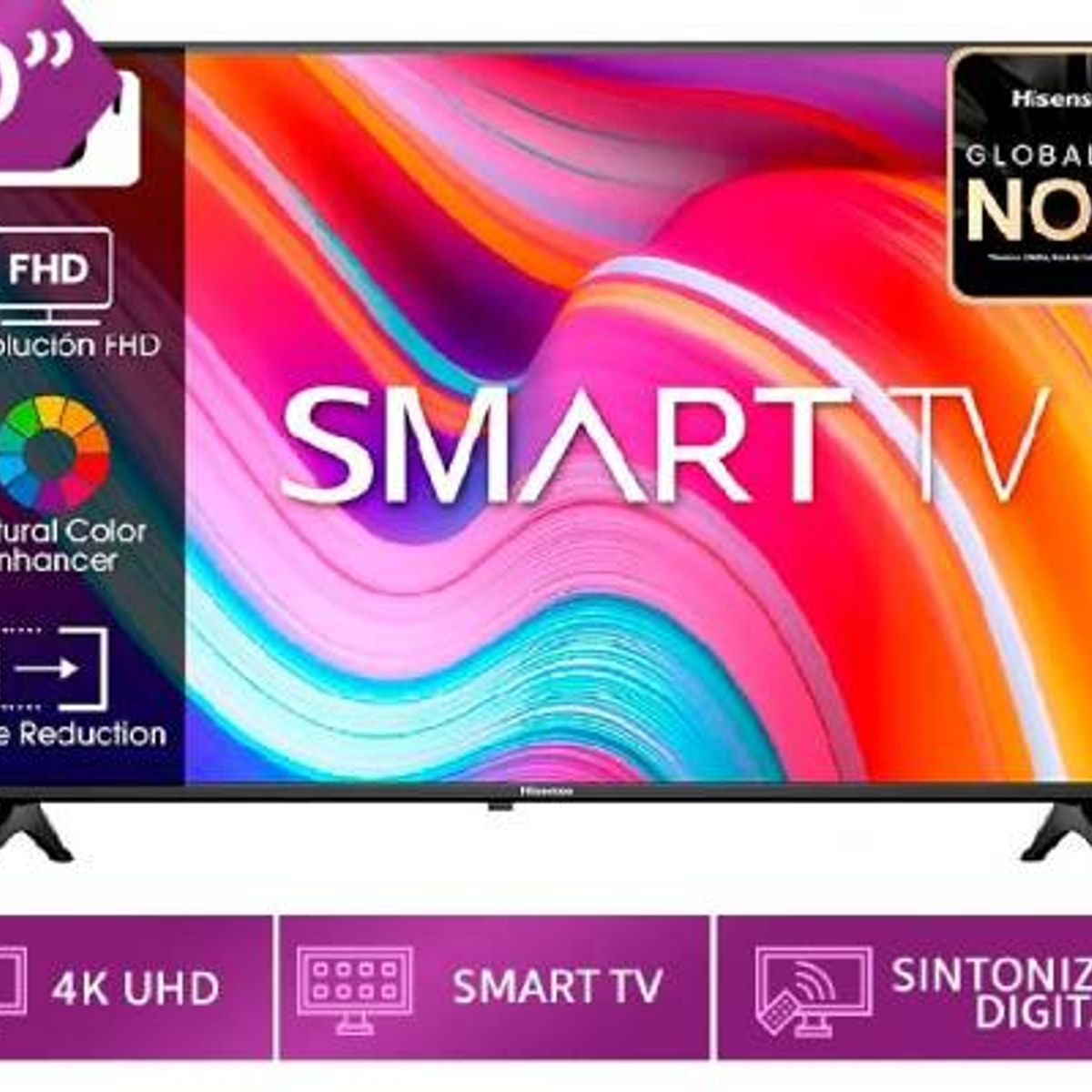 HISENSE - Televisor Hisense 40 Smart TV Led FHD 40A4K VIDAA