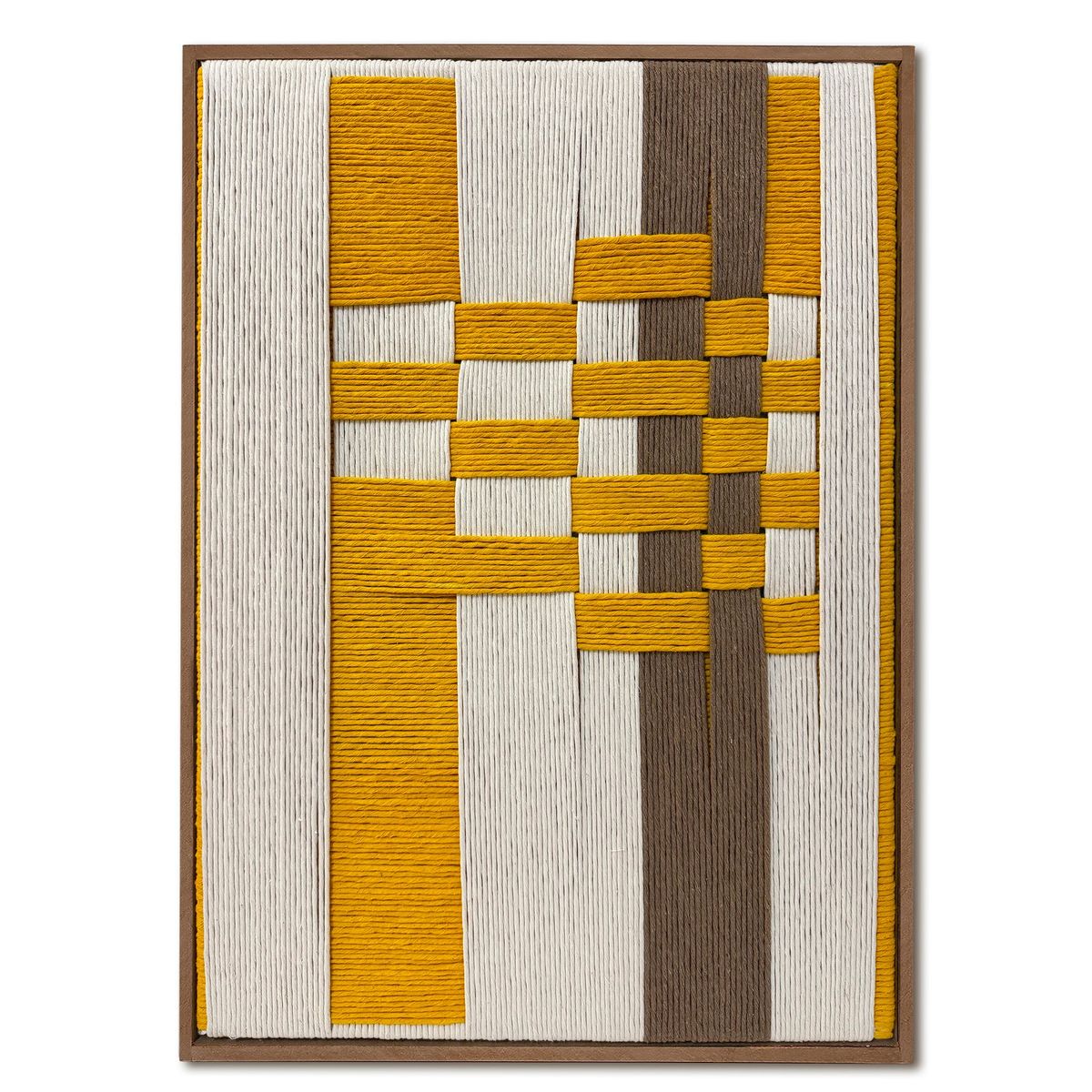 TEJICORP - Cuadro Mysaria - lienzo trenzado con hilos de algodón