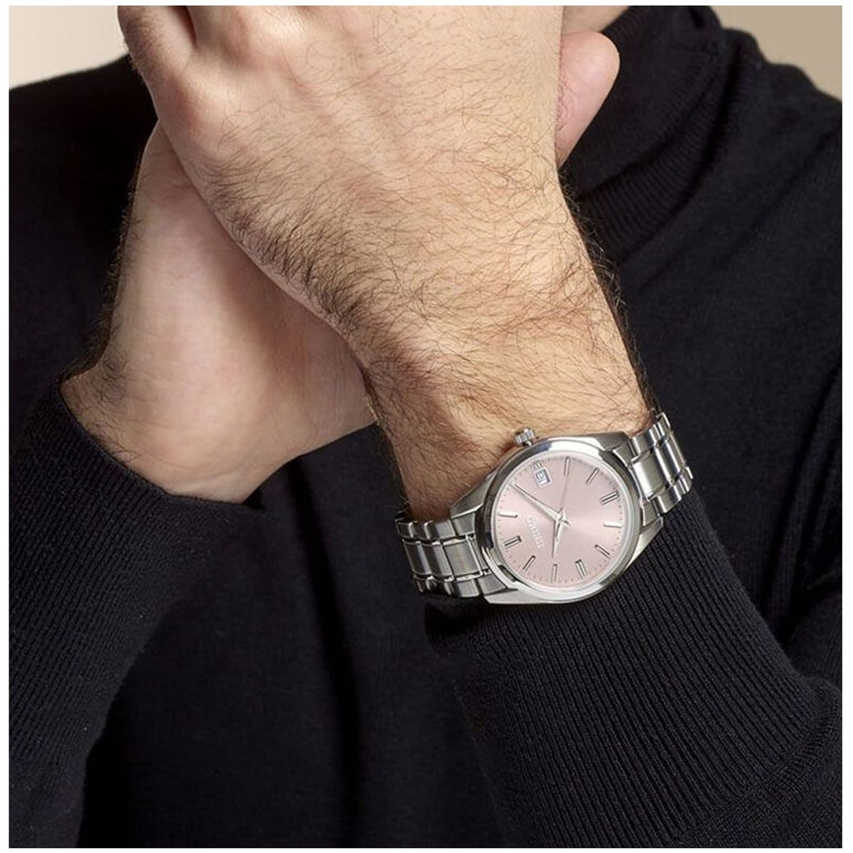 SEIKO - Seiko Reloj Hombre 40mm Acero Inox Casual Japones SUR523P1