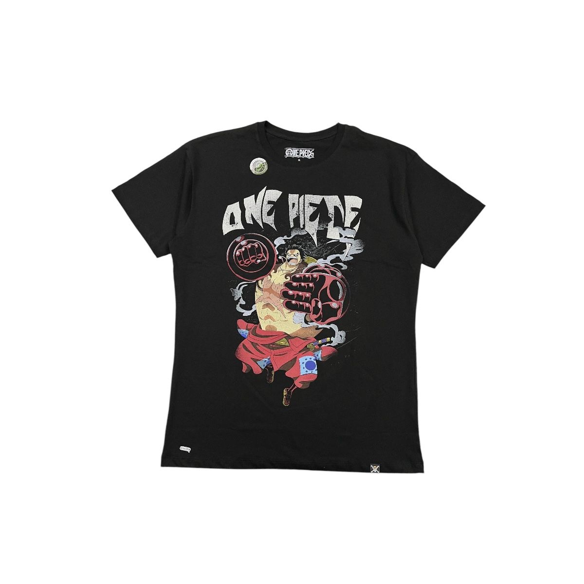 TOEI ANIMATION - PoloOversize Manga Corta One Piece Hombre Color Negro Algodón