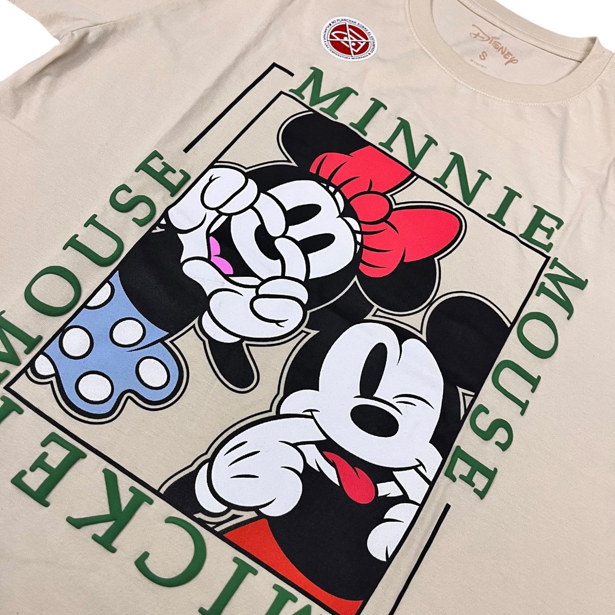 DISNEY - POLO BAS MC CLASICOS DE DISNEY DAMA BEIGE