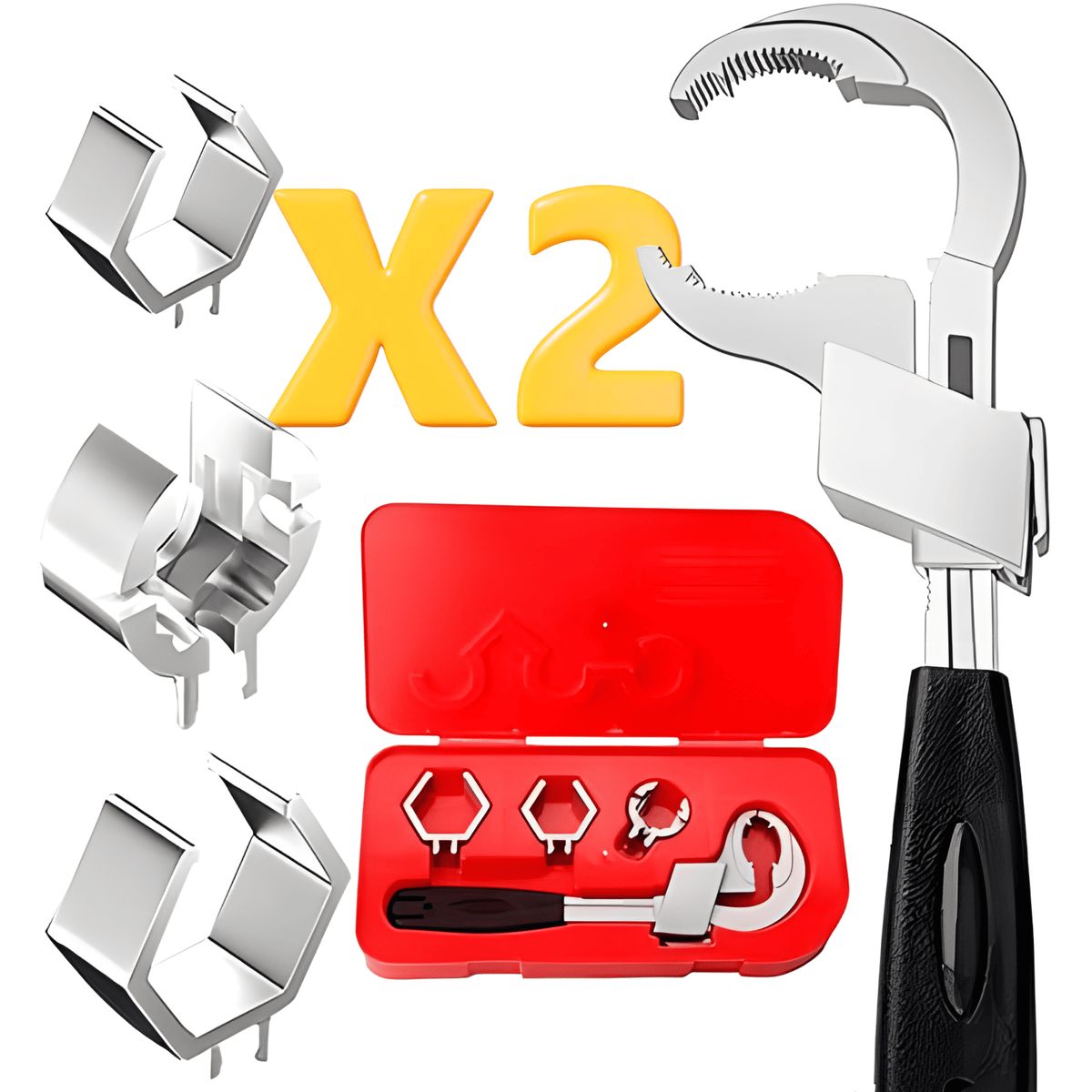 ROSH - Pack x2 Llaves de Gasfitería Premium  Precisión y Durabilidad