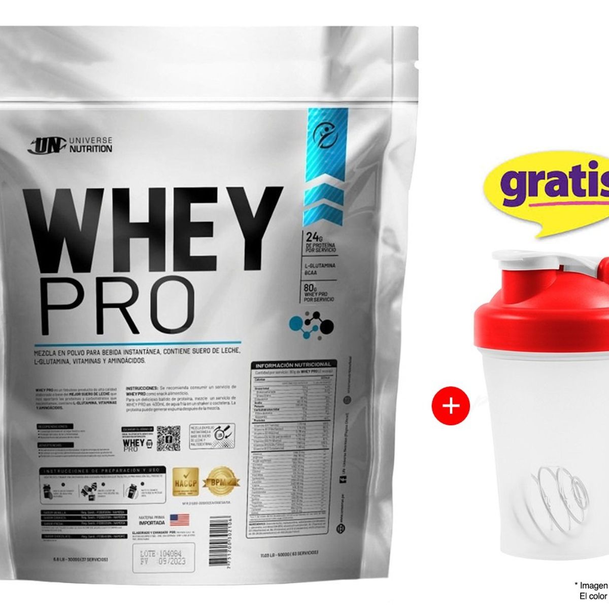 UNIVERSE NUTRITION - WHEY PRO 5 KG PROTEÍNA UN COOKIES + SHAKER