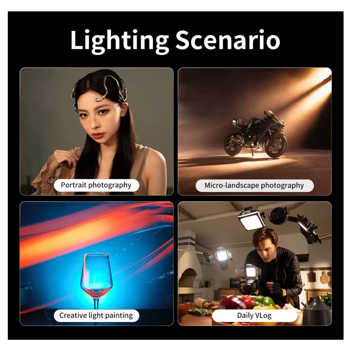 ZHIYUN - ZHIYUN FIVERAY M20C RGB 20W LUZ PORTÁTIL