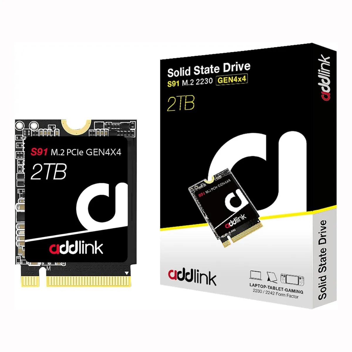 GENERICO - Unidad SSD Addlink S91 2TB 2230 NVMe M.2 PCLe GEN4X4